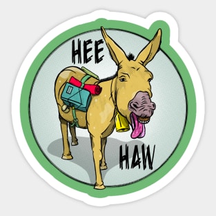 DONKEY hee haw Sticker